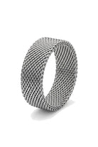 Heavy Mesh Chain Ring - Silver - Mendeez