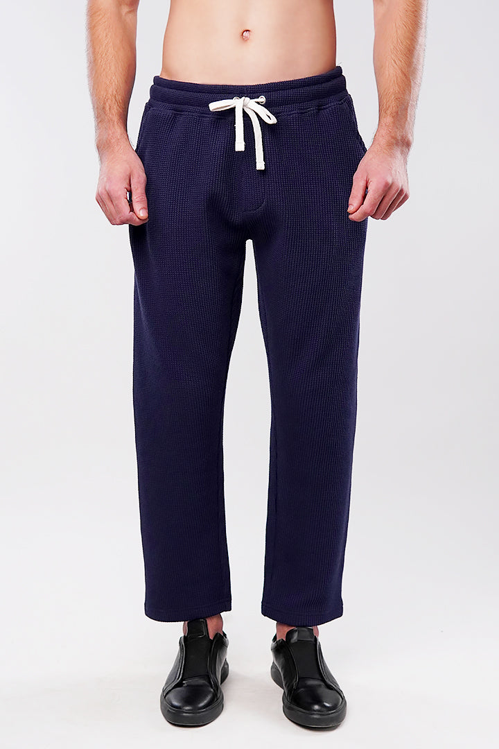Thermal Jogger Pants - Navy Blue - Mendeez