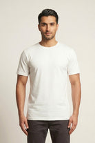 Crew Neck T-Shirt - White - Mendeez