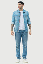 Powder Blue Denim Jacket - Mendeez PK 