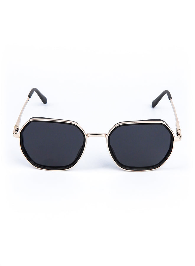 Geometric Sunglasses Black - Mendeez