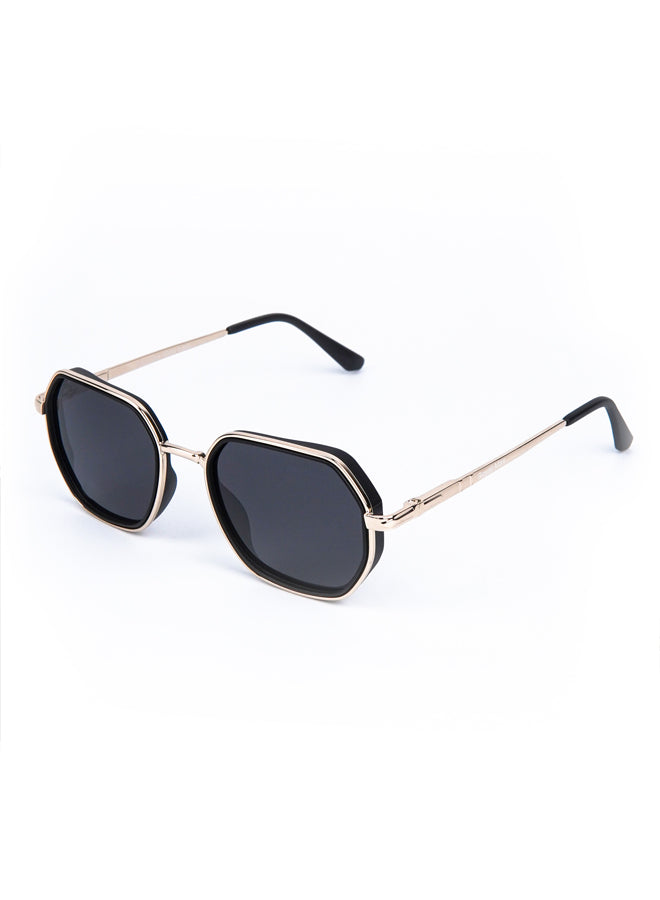 Geometric Sunglasses Black - Mendeez