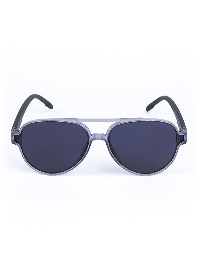 Aviator Oval Sunglasses Grey - Mendeez