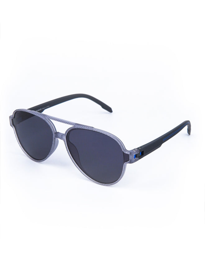 Aviator Oval Sunglasses Grey - Mendeez