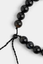 Adjustable Beaded Bracelet - Black - Mendeez