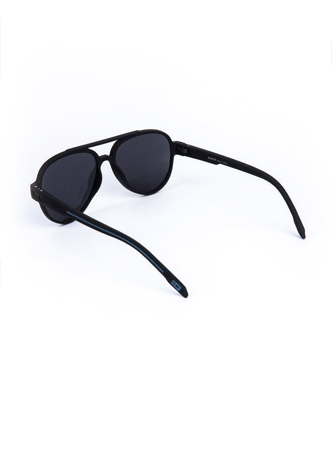 Aviator Oval Sunglasses Black - Mendeez