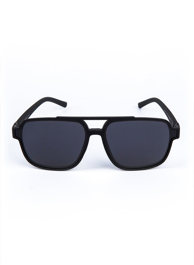 Aviator Square Sunglasses Black - Mendeez