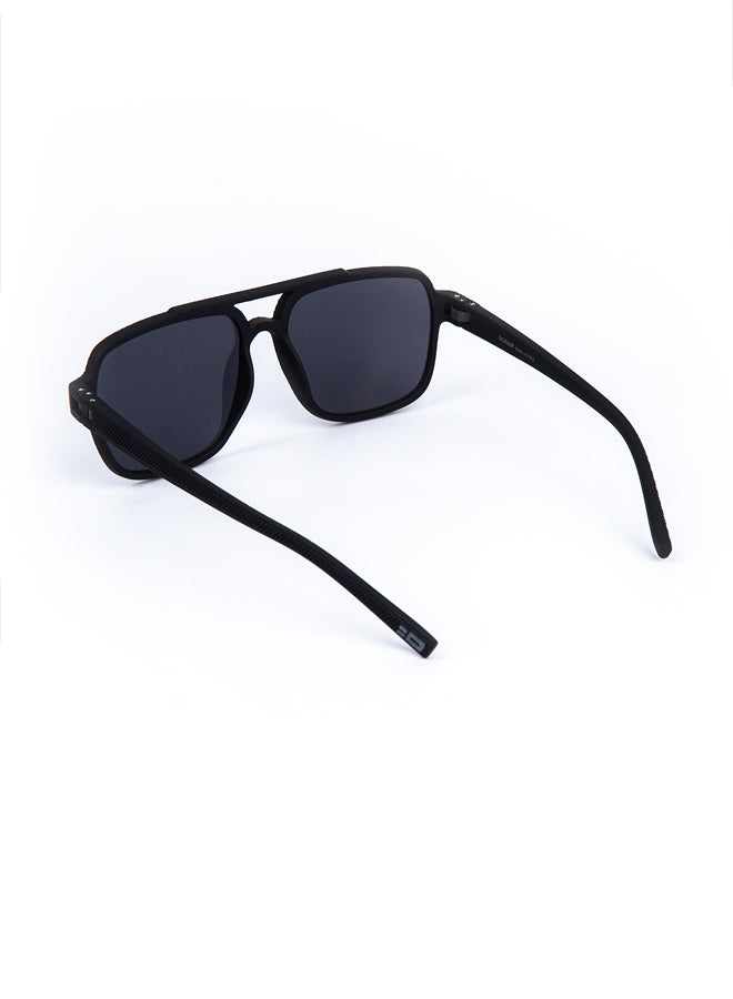Aviator Square Sunglasses Black - Mendeez