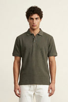 Jacquard Textured Polo - Thunder Grey - Mendeez