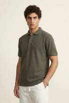 Jacquard Textured Polo - Thunder Grey - Mendeez