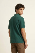 Jacquard Textured Polo - Green - Mendeez
