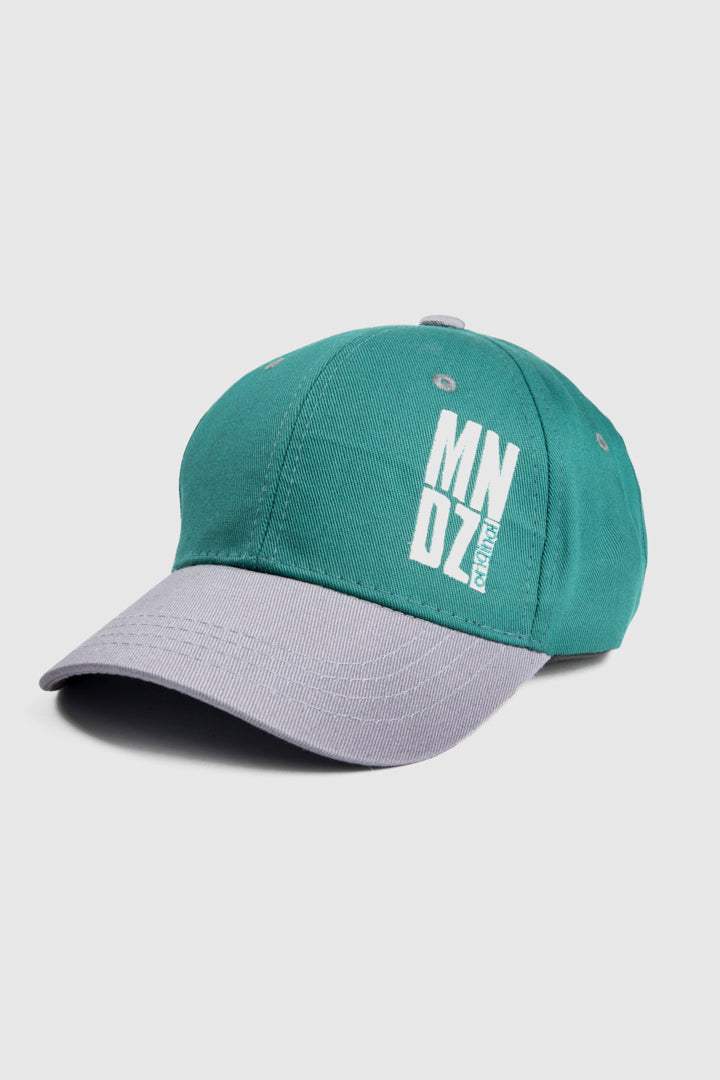 MNDZ Original Embroidered Cap -  Green & Grey - Mendeez