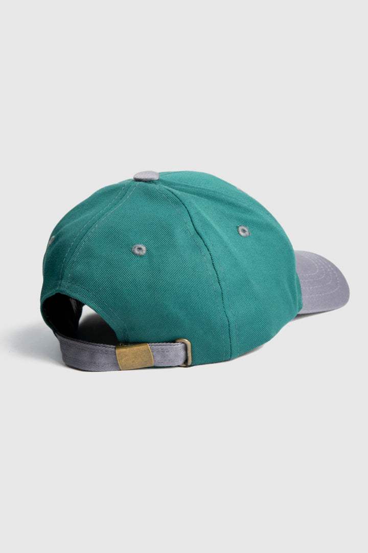 MNDZ Original Embroidered Cap -  Green & Grey - Mendeez