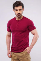 Basic Henley - Burgundy - Mendeez PK 