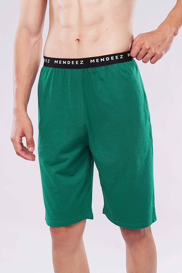 British Green Snugger Shorts-MENDEEZ-Shorts