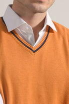 Sweater Vest - Orange - Mendeez