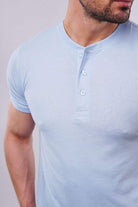 Basic Henley - Powder Blue - Mendeez PK 