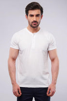 Basic Henley - White - Mendeez PK 