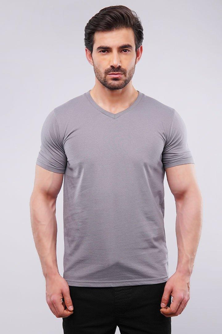 Basic V-Neck - Dark Grey - Mendeez PK 