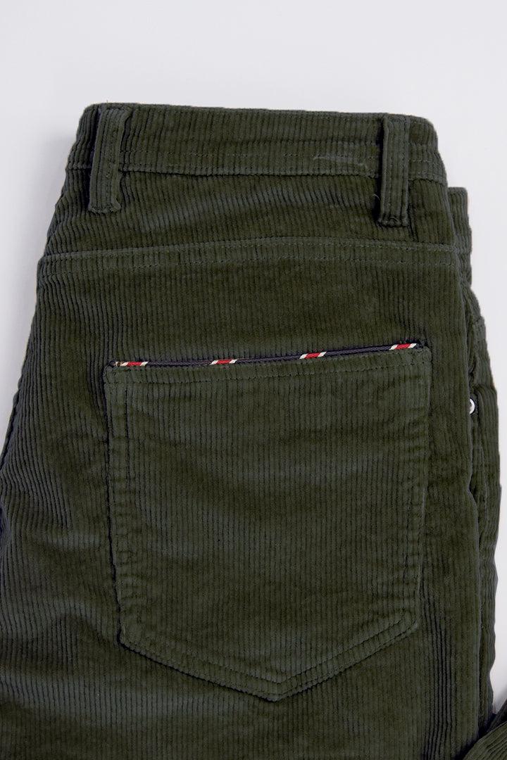 Forest Green Corduroy Pants - Mendeez PK 