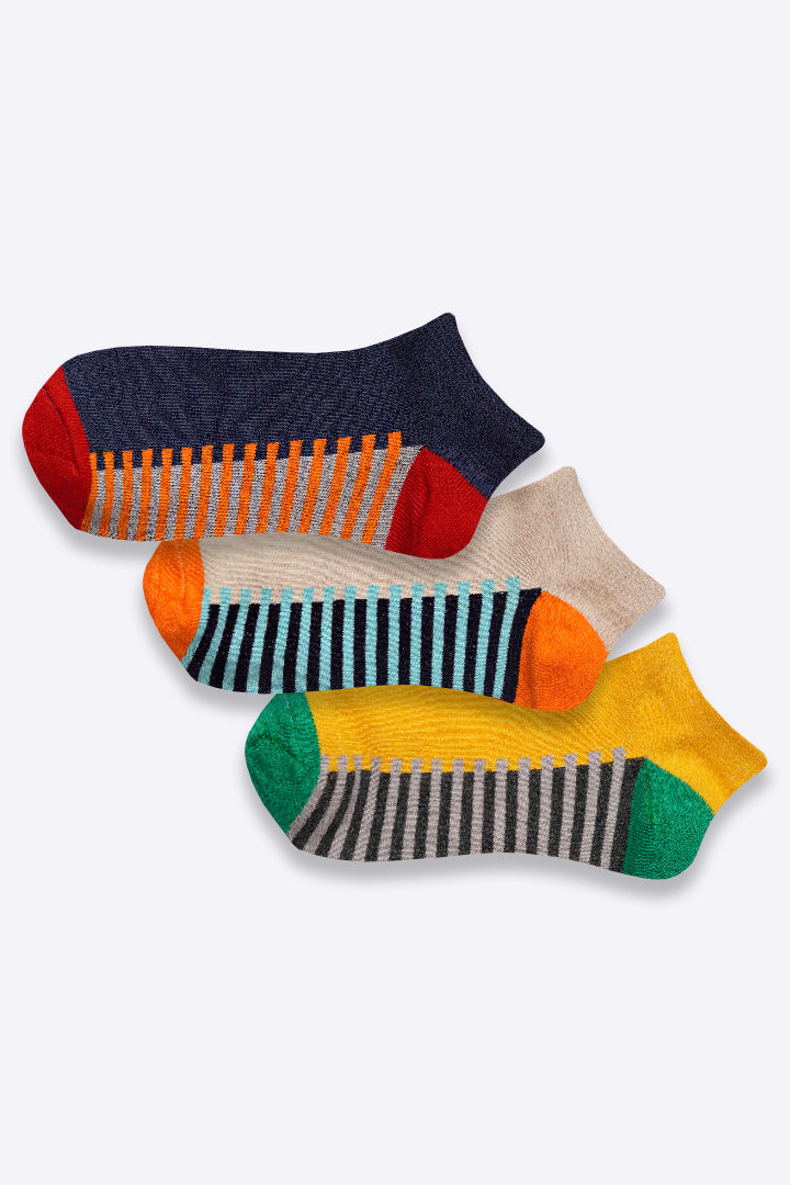 Funky Ankle Socks - Pack of 3 - Mendeez