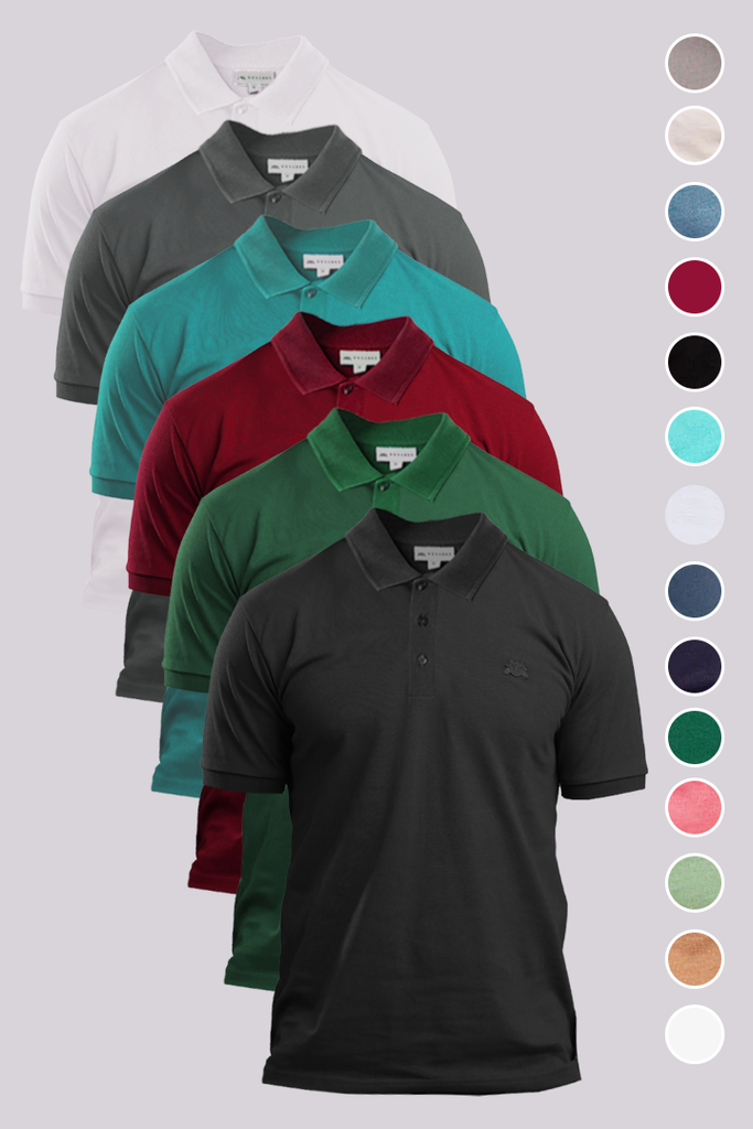 Build Your Own Pack of 6 Polo T-Shirts - Mendeez PK 