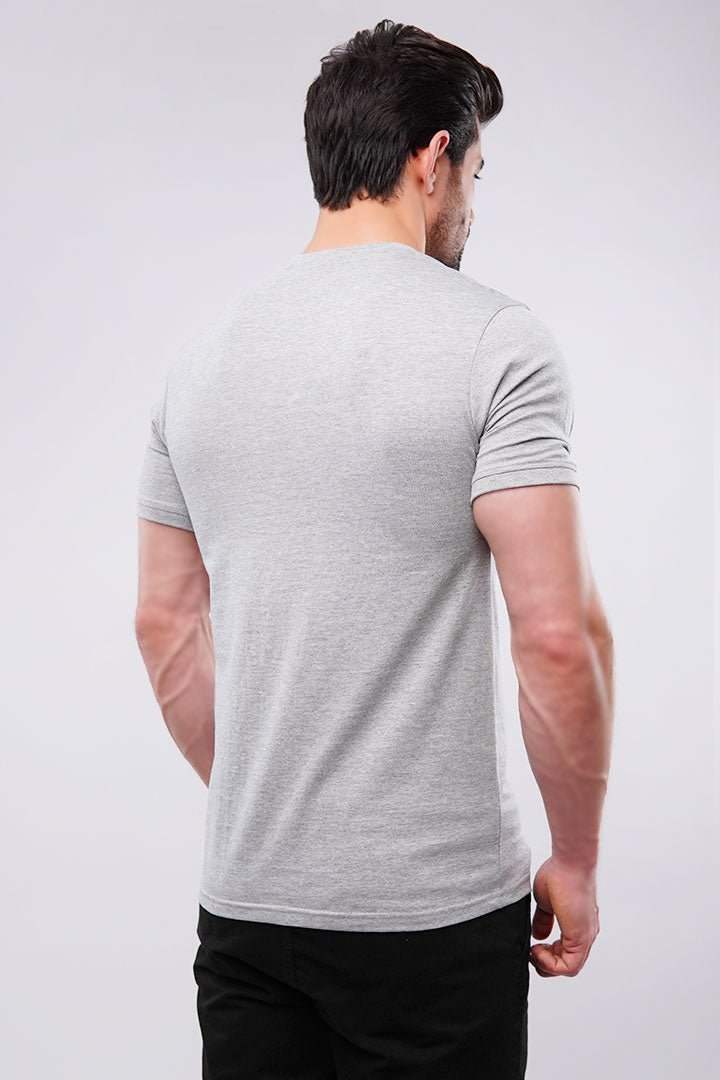 Basic Henley - Heather Grey - Mendeez PK 