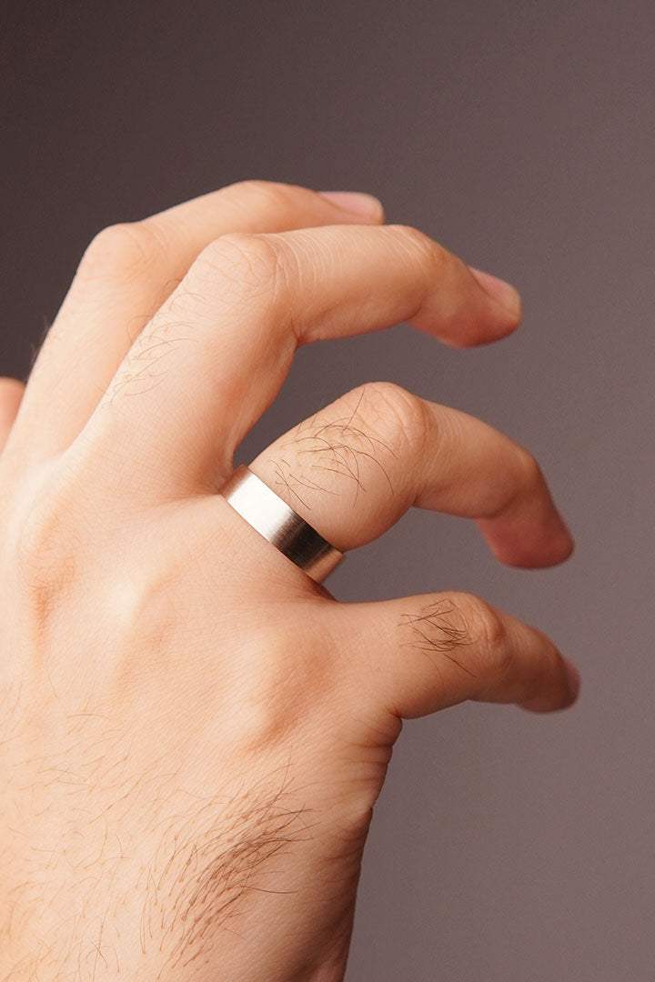 Classic Band Ring - Silver - Mendeez