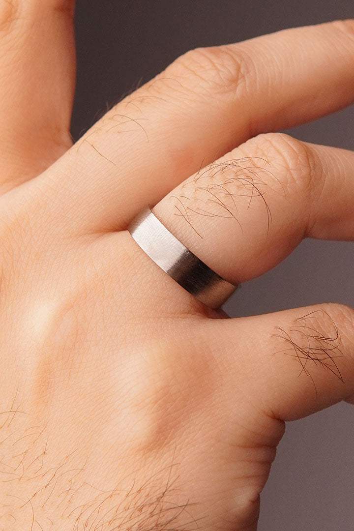 Classic Band Ring - Grey - Mendeez