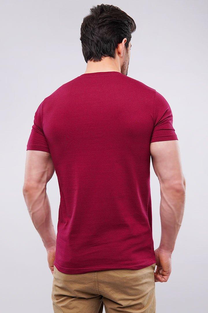 Basic V-Neck - Burgundy - Mendeez PK 