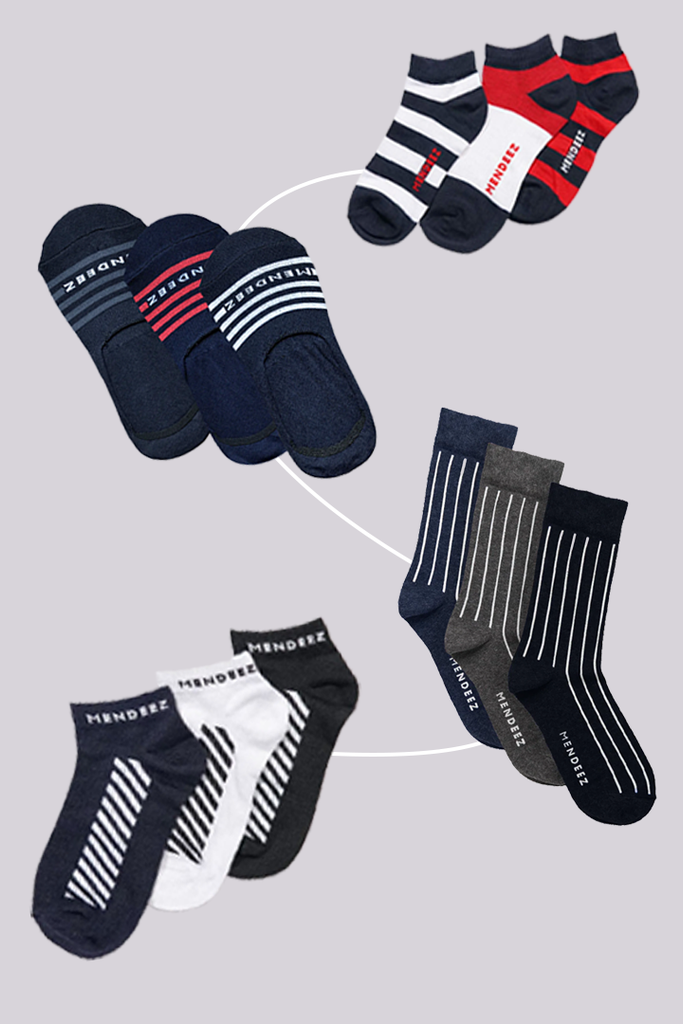 Build Your Own Pack of 12 Socks - Mendeez PK 