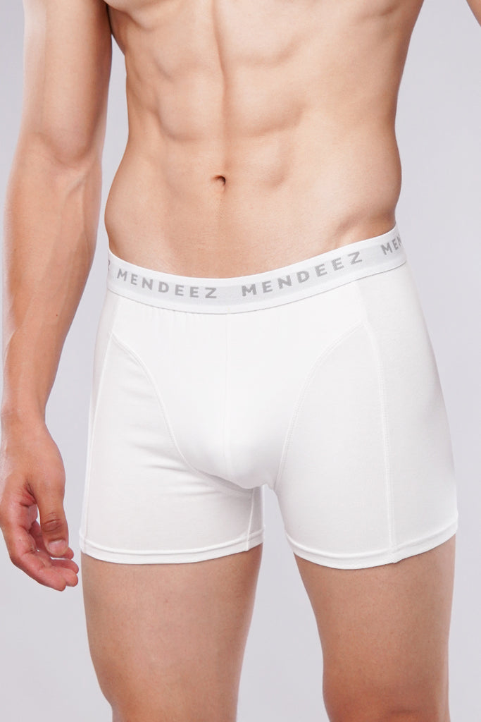 Sleek White Boxer Briefs - Mendeez PK 