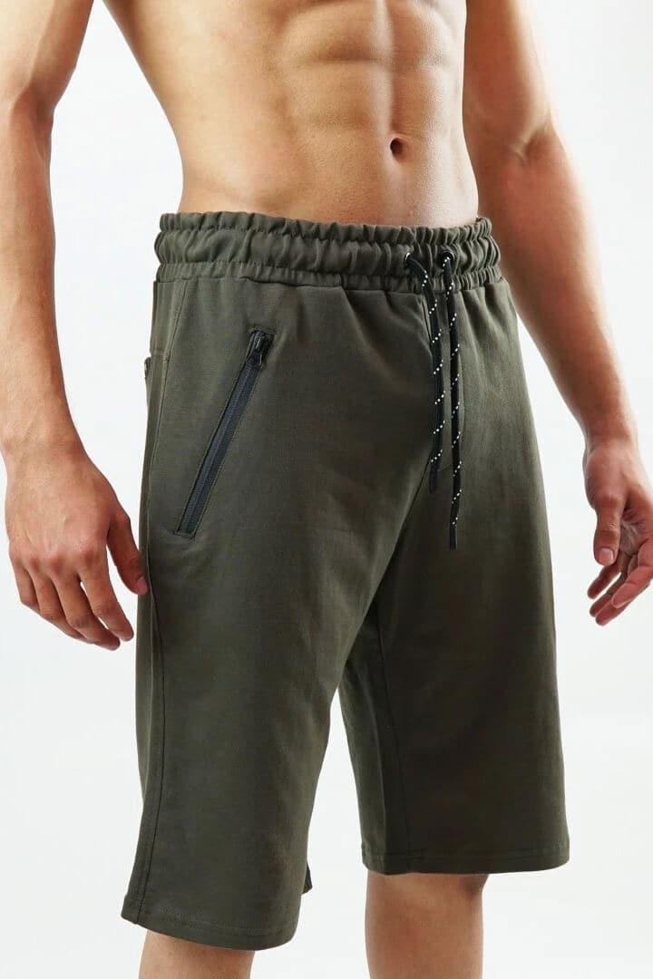 Premium Olive Green Shorts (4273934434413)