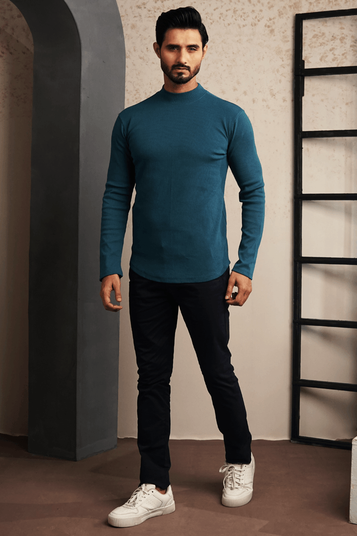 Peacock Mockneck Sweatshirt - Mendeez PK 