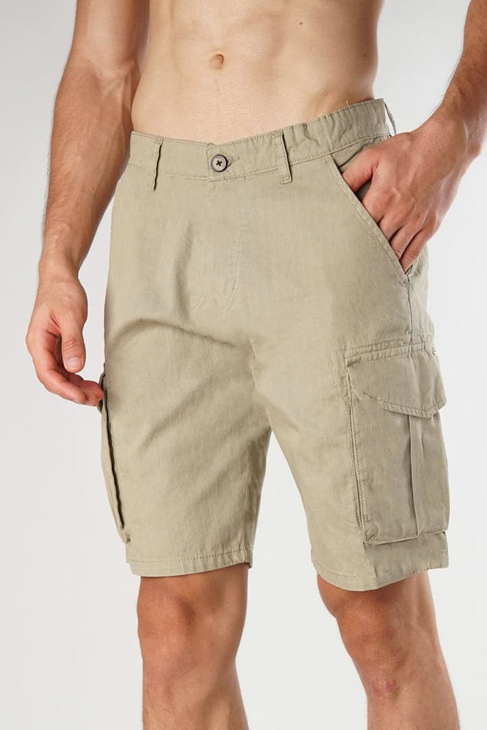 Sandy Brown Cargo Shorts - Mendeez PK 