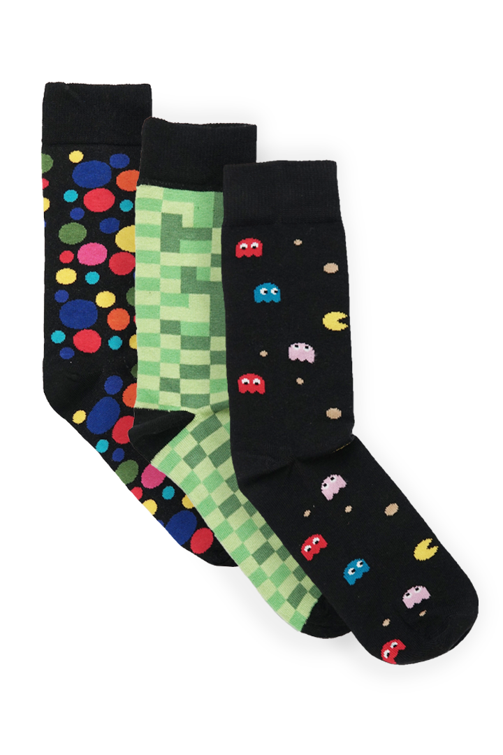 Pack of 3 – Printed Crew Socks - Mendeez PK 