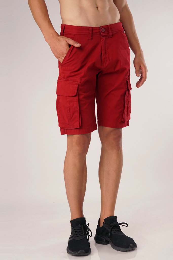 Cardinal Triple Stitched Cargo Shorts - Mendeez PK 