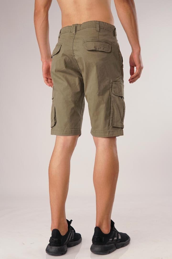 Carob Triple Stitched Cargo Shorts - Mendeez PK 