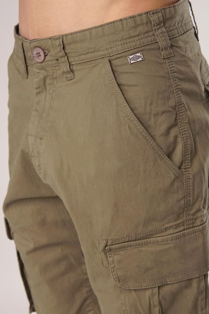 Carob Triple Stitched Cargo Shorts - Mendeez PK 