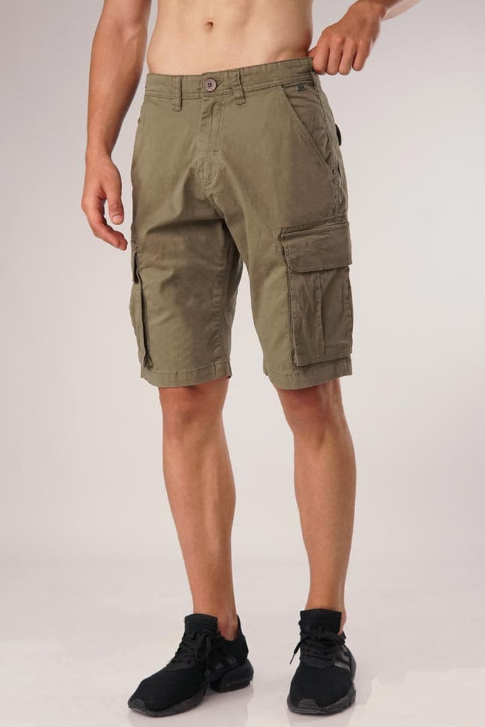 Carob Triple Stitched Cargo Shorts - Mendeez PK 