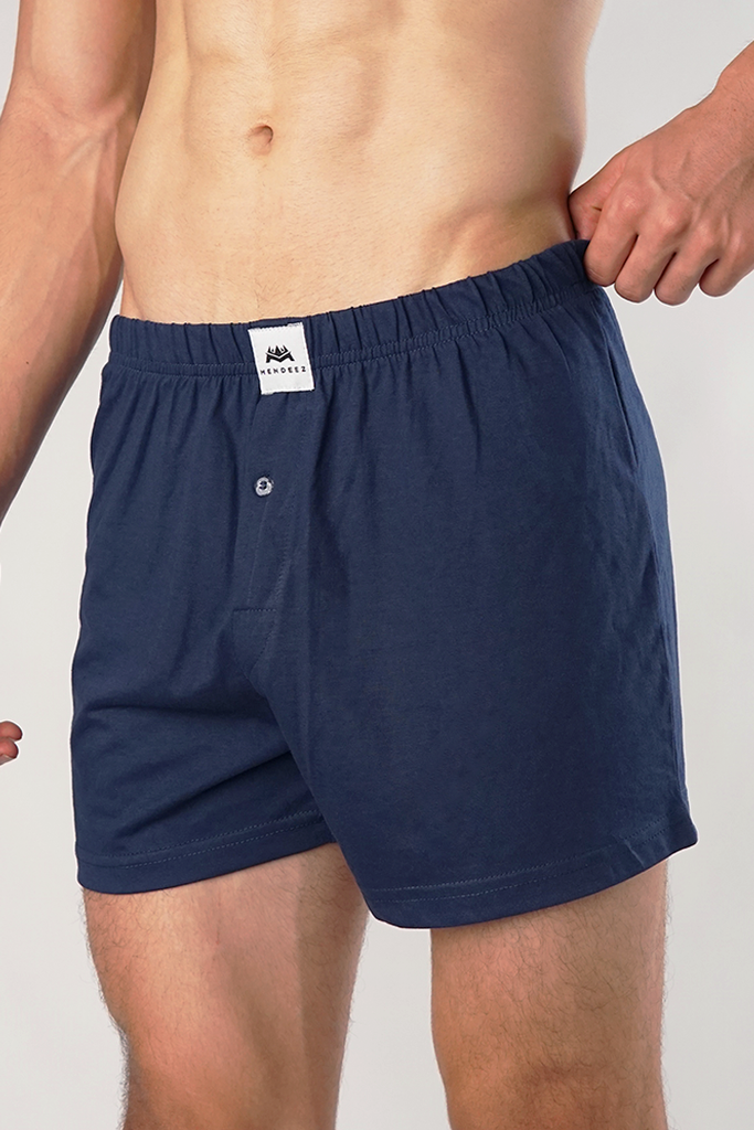 Jersey Boxer Shorts - Pack of 3 Blue - Mendeez PK 