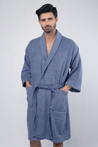 Azure Blue Bathrobe - Mendeez PK 