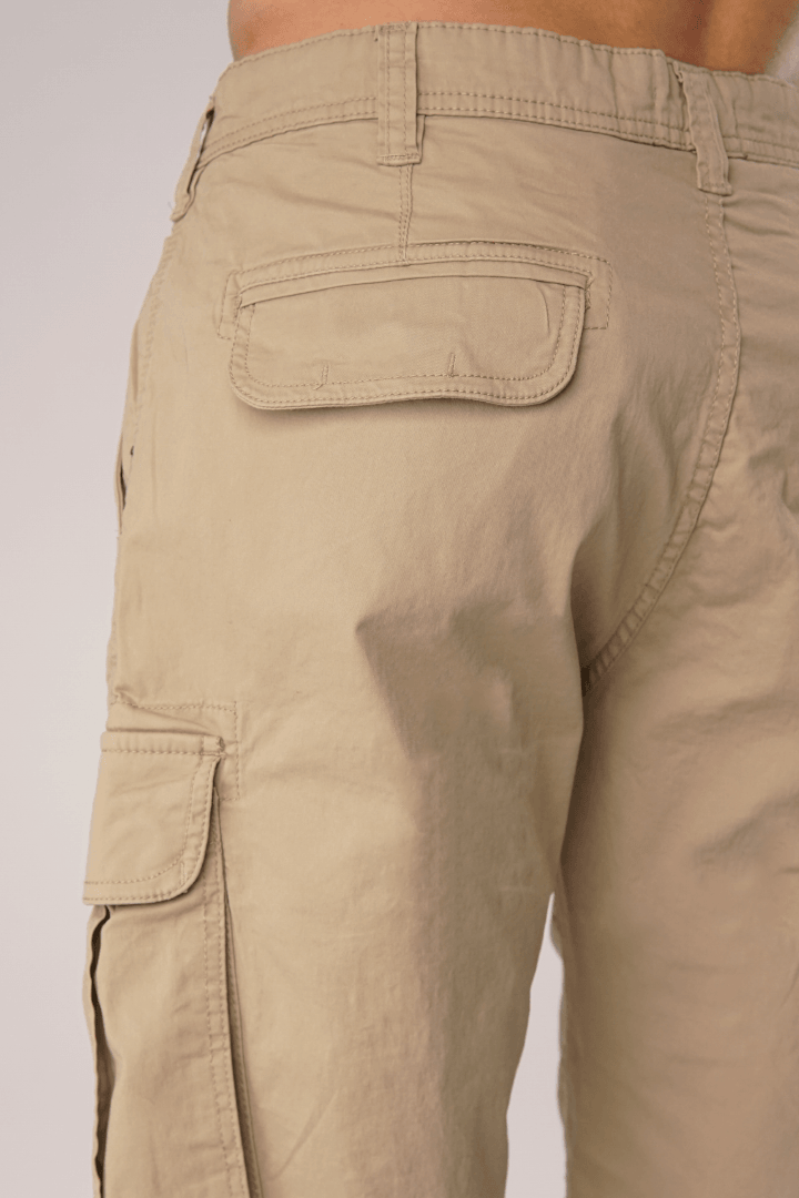 Latte Triple Stitched Cargo Shorts - Mendeez PK 