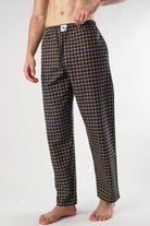 Beige Check Woven Pajama - Mendeez PK 