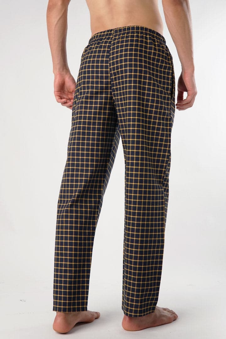 Beige Check Woven Pajama - Mendeez PK 