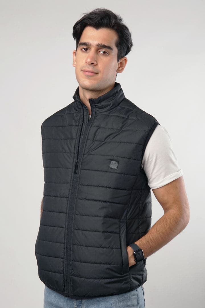 Ebon Quilted Puffer Jacket - Mendeez PK 