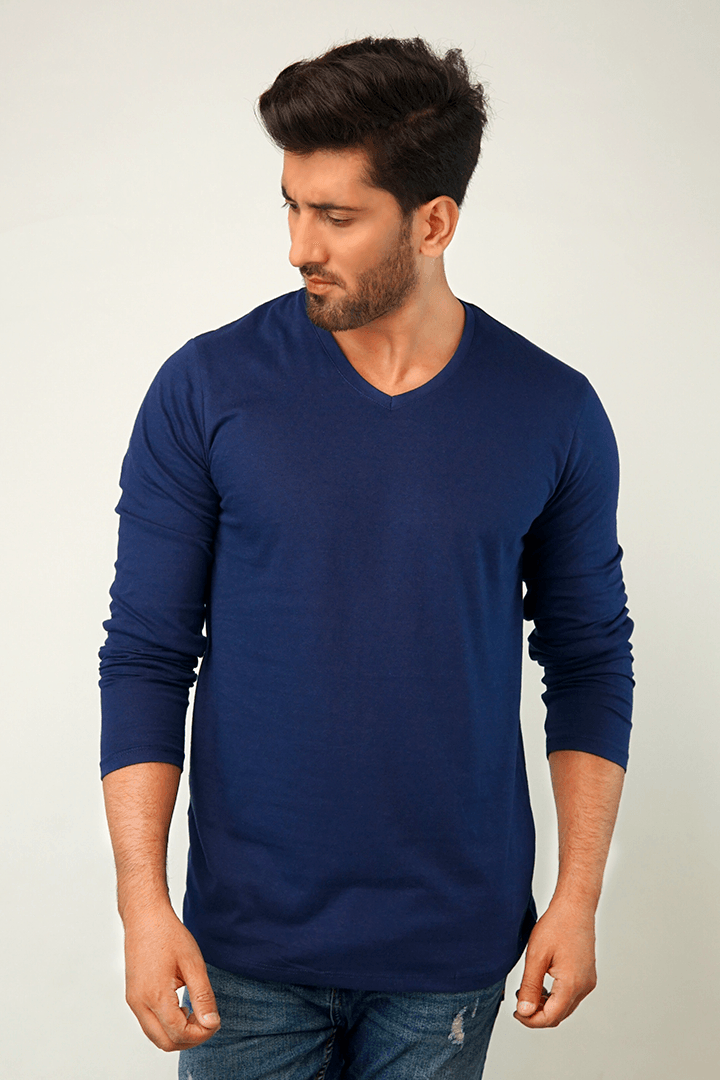 Calamity V Neck Full Sleeve T Shirt