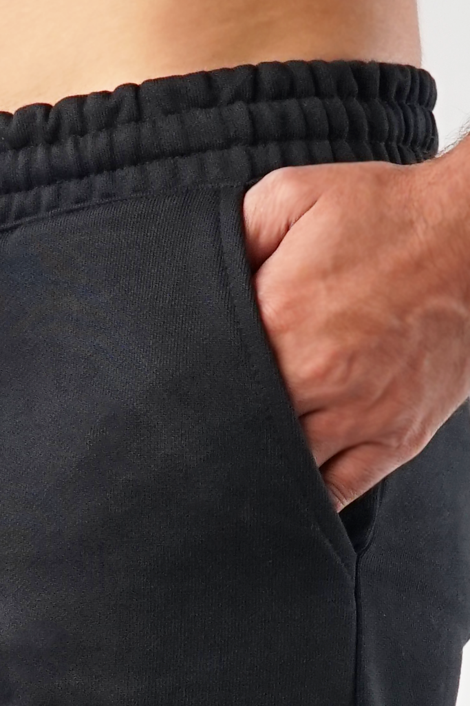 The Black Edgy Cut and Sew Jogger Pants - Mendeez PK 