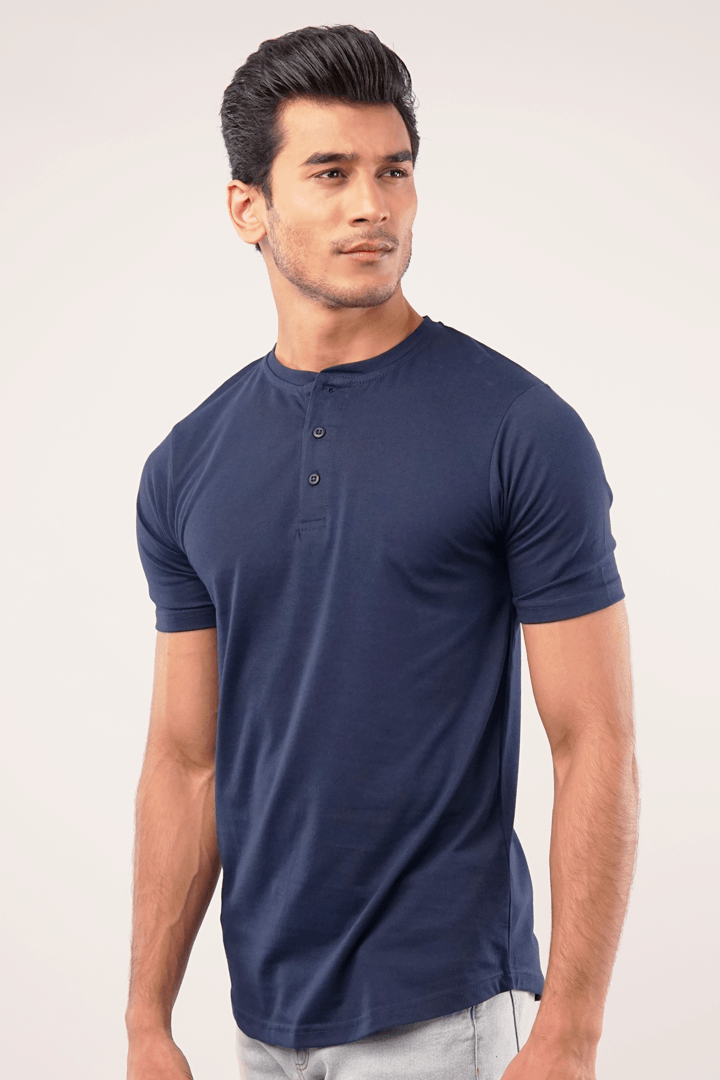 Rusch Short Sleeves Henley T-Shirt-MENDEEZ-T-Shirts