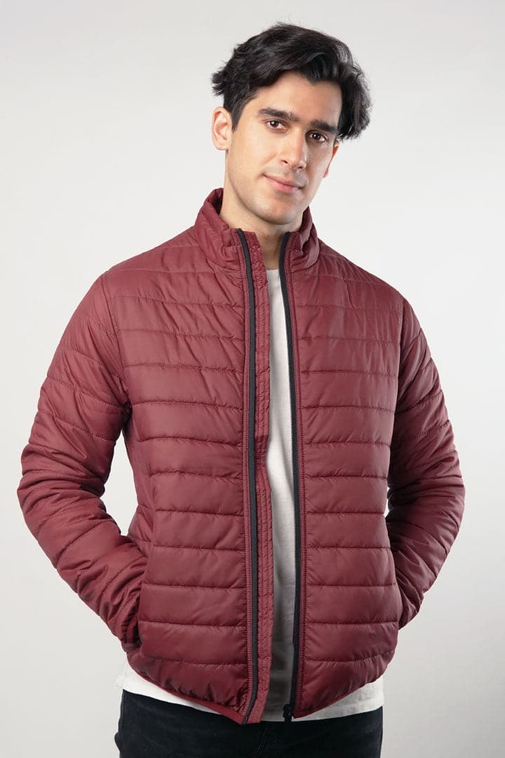 Mahogany Quilted Puffer Jacket - Mendeez PK 